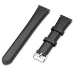 G.l4.1 Angle Black StrapsCo Leather Watch Band Strap For Garmin Forerunner 245 & Vivoactive 3