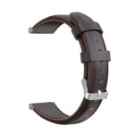 G.l4.2 Back Dark Brown StrapsCo Leather Watch Band Strap For Garmin Forerunner 245 & Vivoactive 3