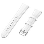 G.l4.22 Angle White StrapsCo Leather Watch Band Strap For Garmin Forerunner 245 & Vivoactive 3