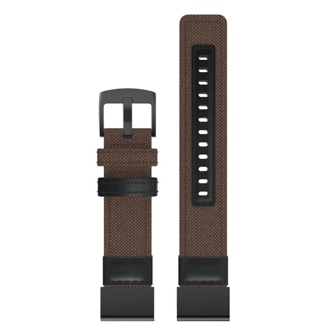 G.ny1.2 Up Brown StrapsCo QuickFit 26 Canvas Watch Band Strap For Garmin Fenix 5X
