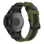 G.ny2.11 Back Green StrapsCo QuickFit 22 Canvas Watch Band Strap For Garmin Fenix 5