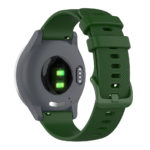 G.r42.11 Back Green StrapsCo Silicone Rubber Watch Band Strap For Garmin Vivomove 3S & Vivoactive 4S