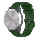G.r42.11 Main Green StrapsCo Silicone Rubber Watch Band Strap For Garmin Vivomove 3S & Vivoactive 4S