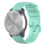 G.r42.11a Main Mint Green StrapsCo Silicone Rubber Watch Band Strap For Garmin Vivomove 3S & Vivoactive 4S