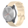 G.r42.17 Main Beige StrapsCo Silicone Rubber Watch Band Strap For Garmin Vivomove 3S & Vivoactive 4S
