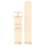 G.r42.17 Up Beige StrapsCo Silicone Rubber Watch Band Strap For Garmin Vivomove 3S & Vivoactive 4S