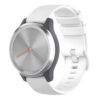 G.r42.22 Main White StrapsCo Silicone Rubber Watch Band Strap For Garmin Vivomove 3S & Vivoactive 4S