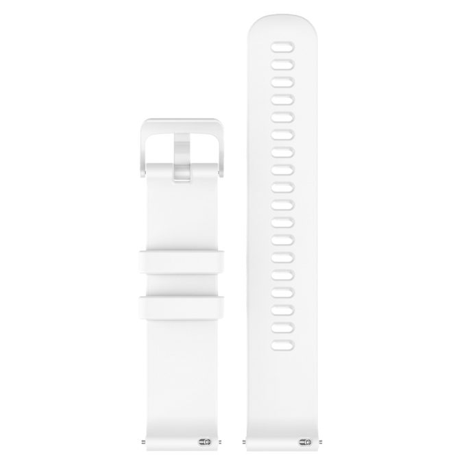 G.r42.22 Up White StrapsCo Silicone Rubber Watch Band Strap For Garmin Vivomove 3S & Vivoactive 4S