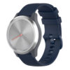 G.r42.5 Main Navy Blue StrapsCo Silicone Rubber Watch Band Strap For Garmin Vivomove 3S & Vivoactive 4S