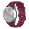 G.r42.6 Main Wine Red StrapsCo Silicone Rubber Watch Band Strap For Garmin Vivomove 3S & Vivoactive 4S