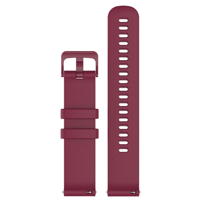 G.r42.6 Up Wine Red StrapsCo Silicone Rubber Watch Band Strap For Garmin Vivomove 3S & Vivoactive 4S