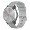 G.r42.7 Main Grey StrapsCo Silicone Rubber Watch Band Strap For Garmin Vivomove 3S & Vivoactive 4S