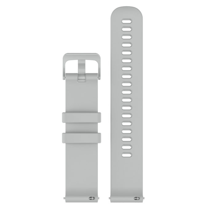 G.r42.7 Up Grey StrapsCo Silicone Rubber Watch Band Strap For Garmin Vivomove 3S & Vivoactive 4S