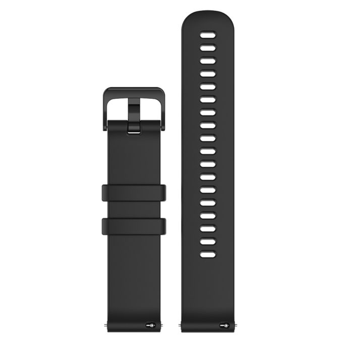 G.r43.1 Up Black StrapsCo Silicone Rubber Watch Band Strap For Garmin Vivoactive 4
