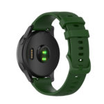 G.r43.11 Back Green StrapsCo Silicone Rubber Watch Band Strap For Garmin Vivoactive 4
