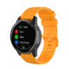 G.r43.12 Main Orange StrapsCo Silicone Rubber Watch Band Strap For Garmin Vivoactive 4