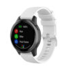 G.r43.22 Main White StrapsCo Silicone Rubber Watch Band Strap For Garmin Vivoactive 4