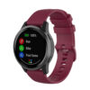 G.r43.6 Main Wine Red StrapsCo Silicone Rubber Watch Band Strap For Garmin Vivoactive 4