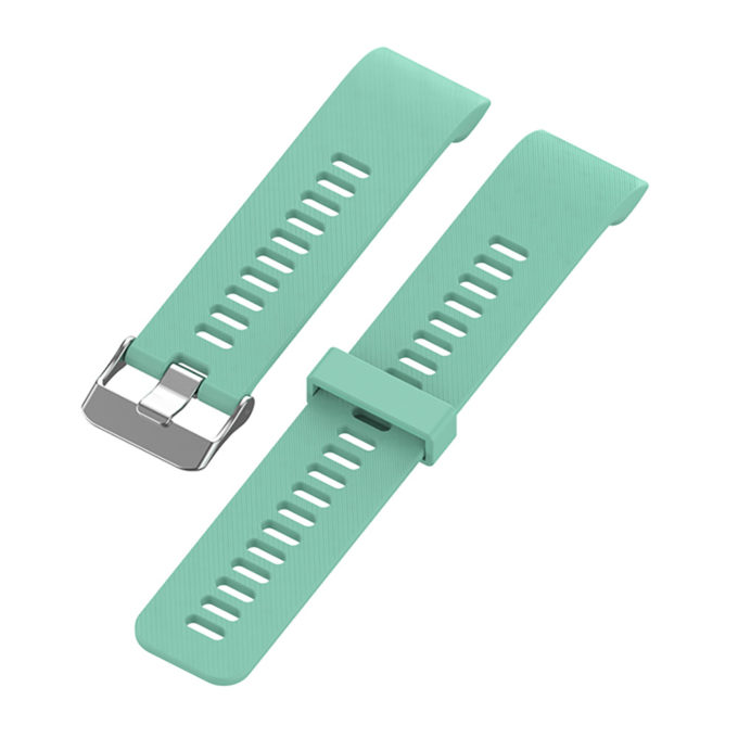 G.r44.11a Angle Mint Green StrapsCo Silicone Rubber Watch Band Strap For Garmin Forerunner 30 & 35