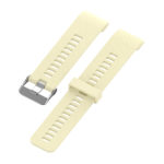 G.r44.17 Angle Beige StrapsCo Silicone Rubber Watch Band Strap For Garmin Forerunner 30 & 35