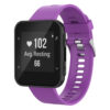 G.r44.18 Main Purple StrapsCo Silicone Rubber Watch Band Strap For Garmin Forerunner 30 & 35