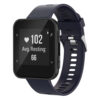 G.r44.5a Main Navy Blue StrapsCo Silicone Rubber Watch Band Strap For Garmin Forerunner 30 & 35