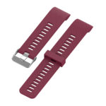 G.r44.6a Angle Wine Red StrapsCo Silicone Rubber Watch Band Strap For Garmin Forerunner 30 & 35