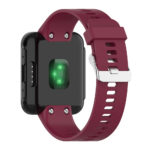 G.r44.6a Back Wine Red StrapsCo Silicone Rubber Watch Band Strap For Garmin Forerunner 30 & 35