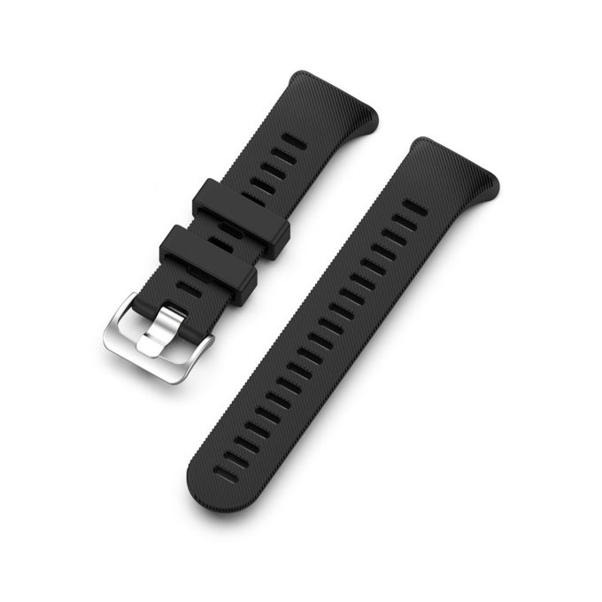 G.r45.1 Angle Black StrapsCo QuickFit 22 Silicone Rubber Watch Band Strap For Garmin Forerunner 4545S & Swim 2