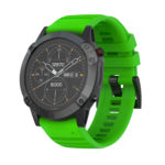G.r46.11 Main Green StrapsCo QuickFit 26 Silicone Rubber Watch Band Strap For Garmin Fenix 6X