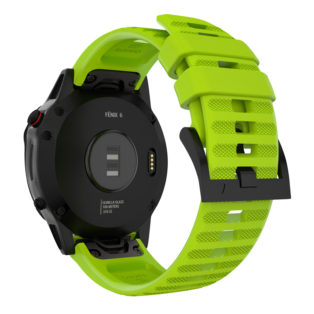 Yucurem Silicone Watch Strap Adjustable Bracelet for Garmin Fenix 6X/Fenix  6X Pro 