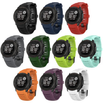 G.r48 All Colors StrapsCo Silicone Rubber Watch Band Strap For Garmin Instinct
