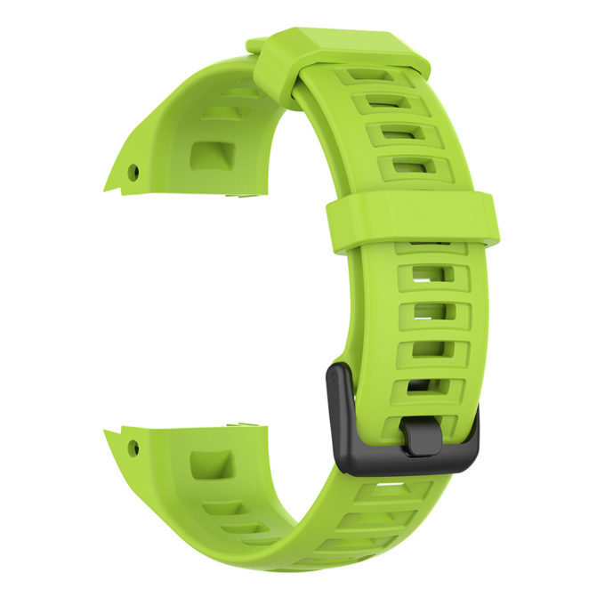 G.r48.11a Back Green StrapsCo Silicone Rubber Watch Band Strap For Garmin Instinct