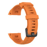 G.r48.12 Back Orange StrapsCo Silicone Rubber Watch Band Strap For Garmin Instinct