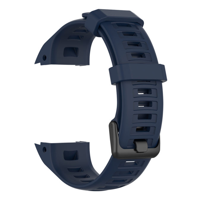 G.r48.5 Back Navy Blue StrapsCo Silicone Rubber Watch Band Strap For Garmin Instinct