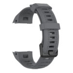 G.r48.7 Back Grey StrapsCo Silicone Rubber Watch Band Strap For Garmin Instinct