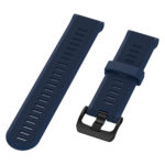 G.r49.5a Angle Dark Blue StrapsCo Silicone Rubber Watch Band Strap For Garmin Forerunner 945 & Quatix 5