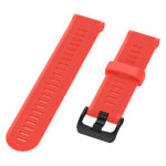 G.r49.6 Angle Red StrapsCo Silicone Rubber Watch Band Strap For Garmin Forerunner 945 & Quatix 5
