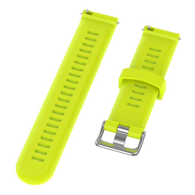 G.r50.11 Angle Green StrapsCo Silicone Rubber Watch Band Strap For Garmin Forerunner 245