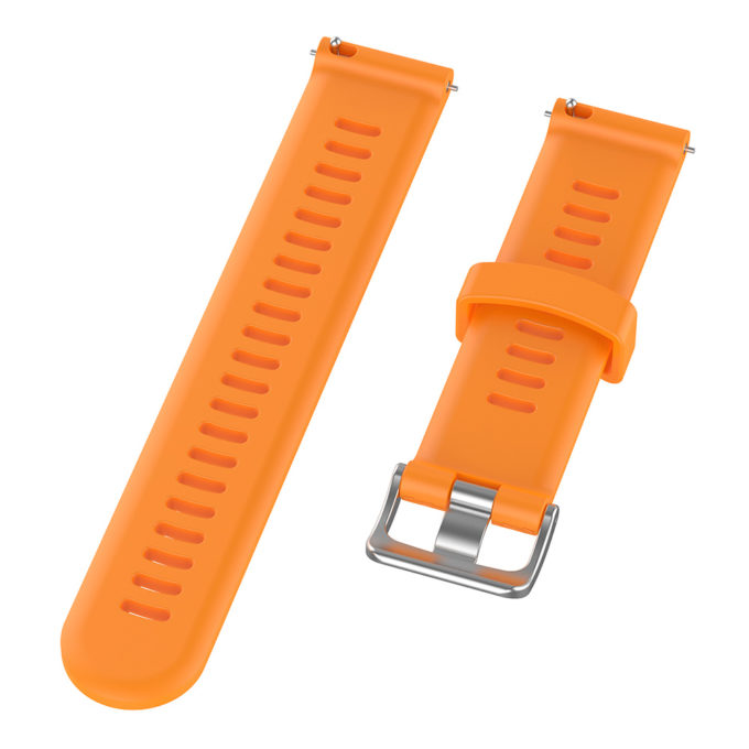 G.r50.12 Angle Orange StrapsCo Silicone Rubber Watch Band Strap For Garmin Forerunner 245