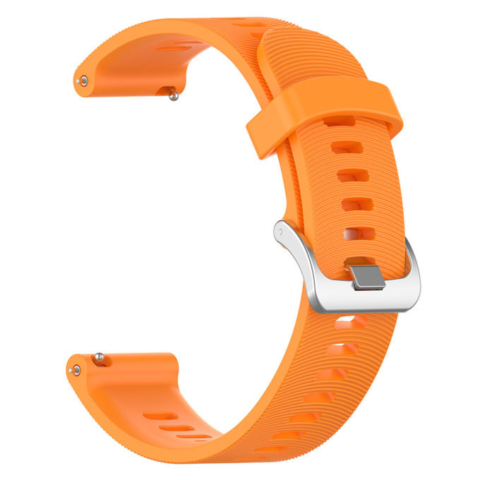 G.r50.12 Back Orange StrapsCo Silicone Rubber Watch Band Strap For Garmin Forerunner 245