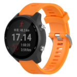 G.r50.12 Main Orange StrapsCo Silicone Rubber Watch Band Strap For Garmin Forerunner 245