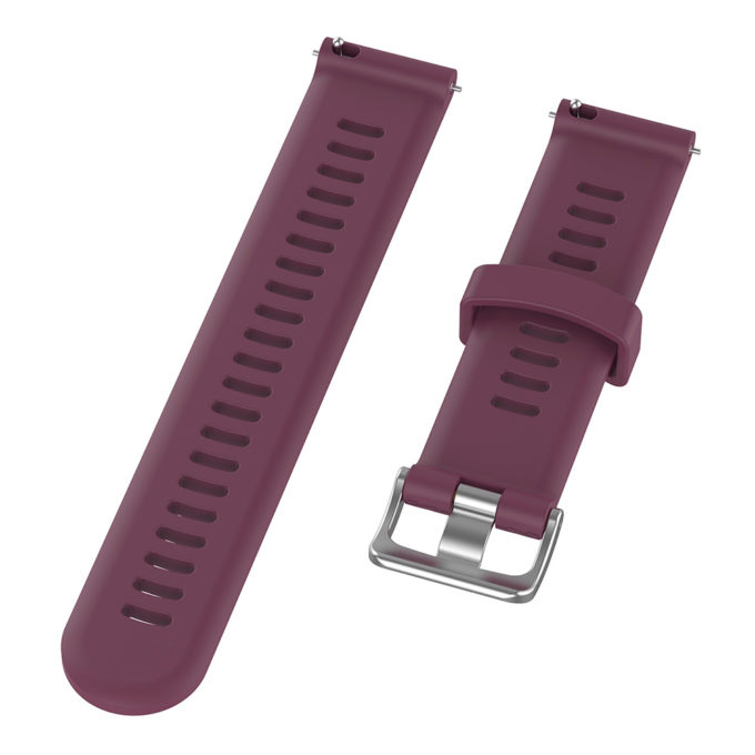 G.r50.18 Angle Purple StrapsCo Silicone Rubber Watch Band Strap For Garmin Forerunner 245