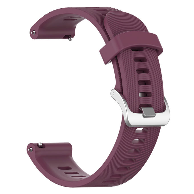 G.r50.18 Back Purple StrapsCo Silicone Rubber Watch Band Strap For Garmin Forerunner 245