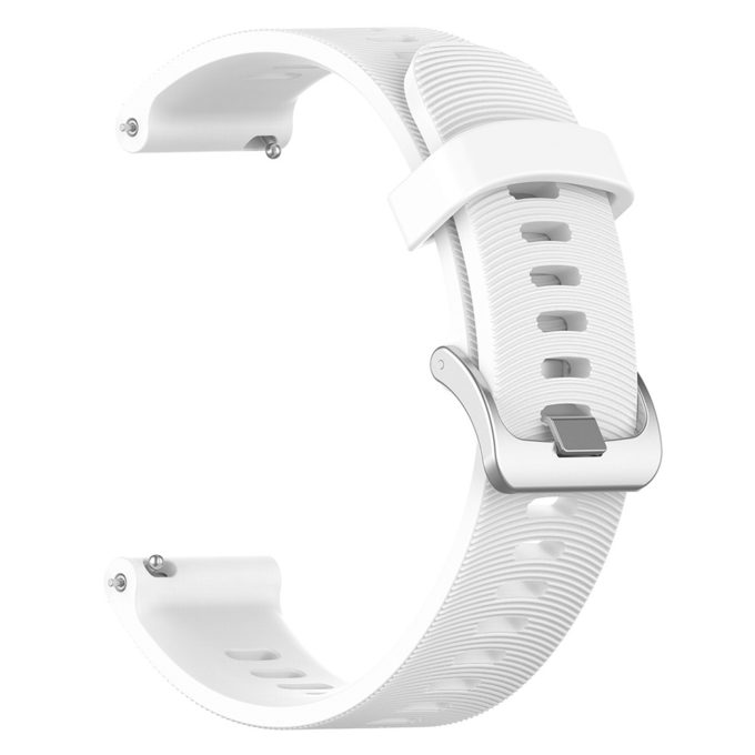 G.r50.22 Back White StrapsCo Silicone Rubber Watch Band Strap For Garmin Forerunner 245