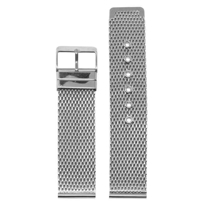 M3.ss Main Silver StrapsCo Stainless Steel Two Piece Mesh Watch Band Strap 18mm 20mm 22mm 24mm
