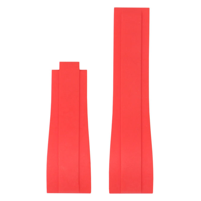 R.rx3.6.nb Up Red (No Buckle) StrapsCo Silicone Rubber Replacement Watch Band Strap For Rolex With Straight Ends