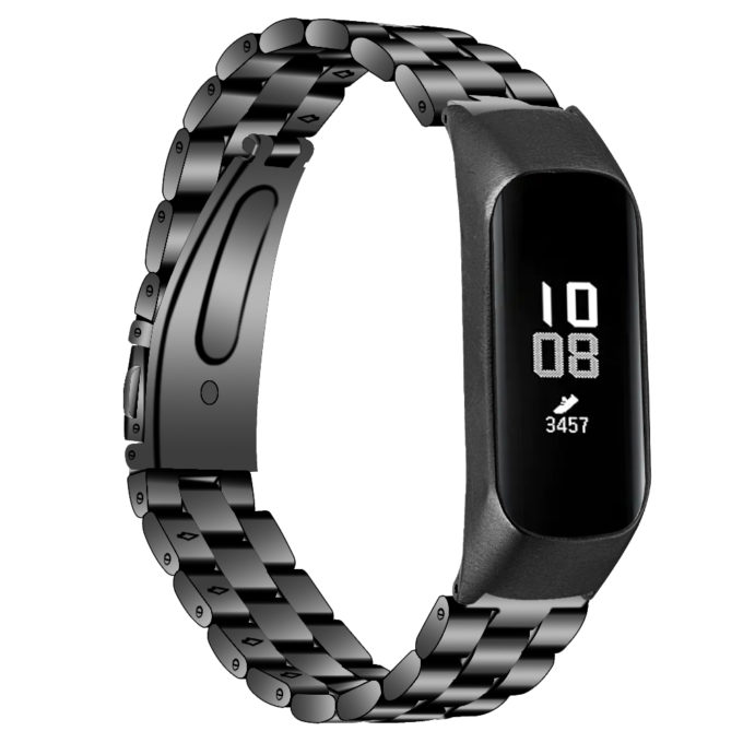 S.m10.mb Main Black StrapsCo Stainless Steel Watch Band Strap For Samsung Galaxy Fit E SM R375