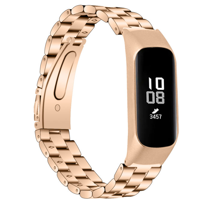 S.m10.tg Main Retro Gold StrapsCo Stainless Steel Watch Band Strap For Samsung Galaxy Fit E SM R375