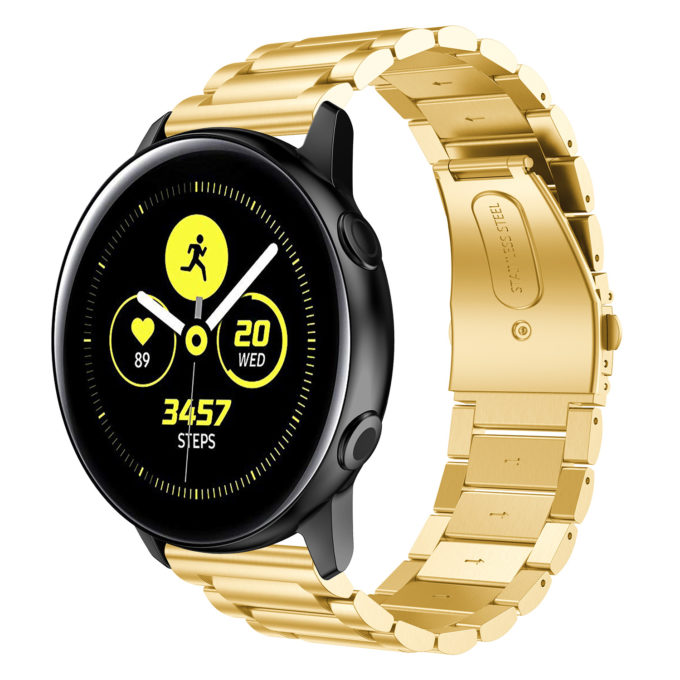 S.m13.yg Main Yellow Gold StrapsCo Stainless Steel Watch Band Strap For Samsung Galaxy Watch Active